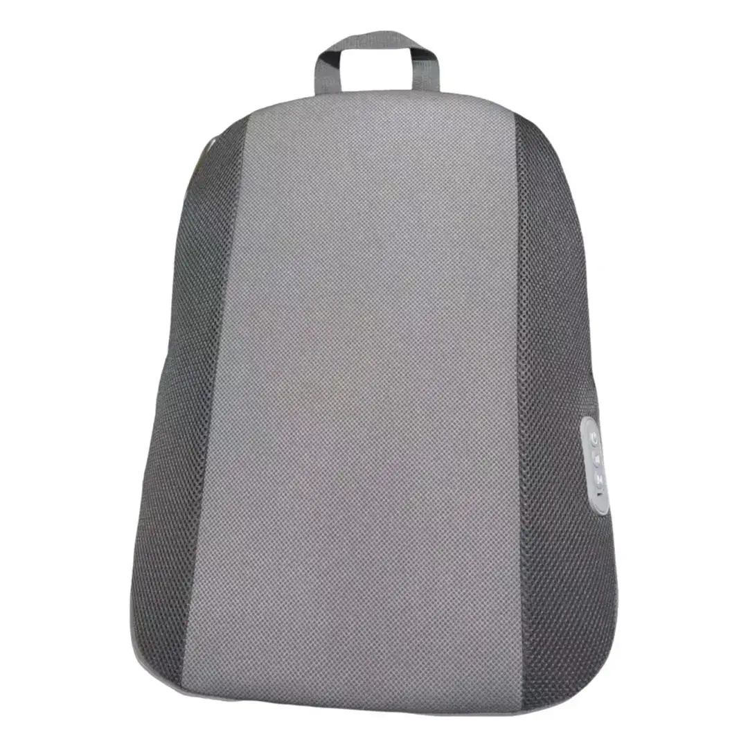 Green Lion Massage Cushion with Heating Function and Lumbar Support - Grey - Image 3