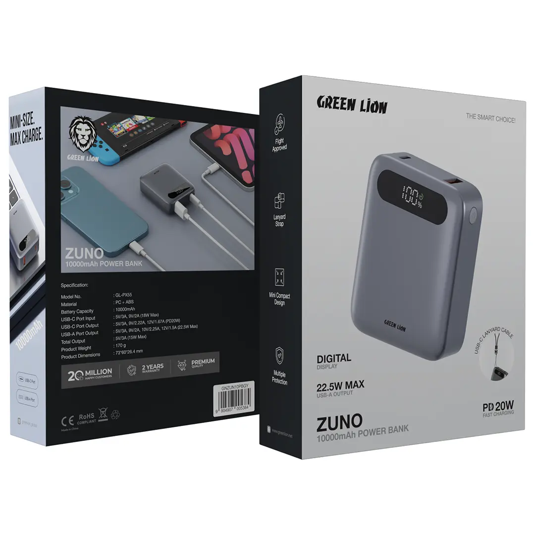 Green Lion Zuno 10000mAh Power Bank - Image 2