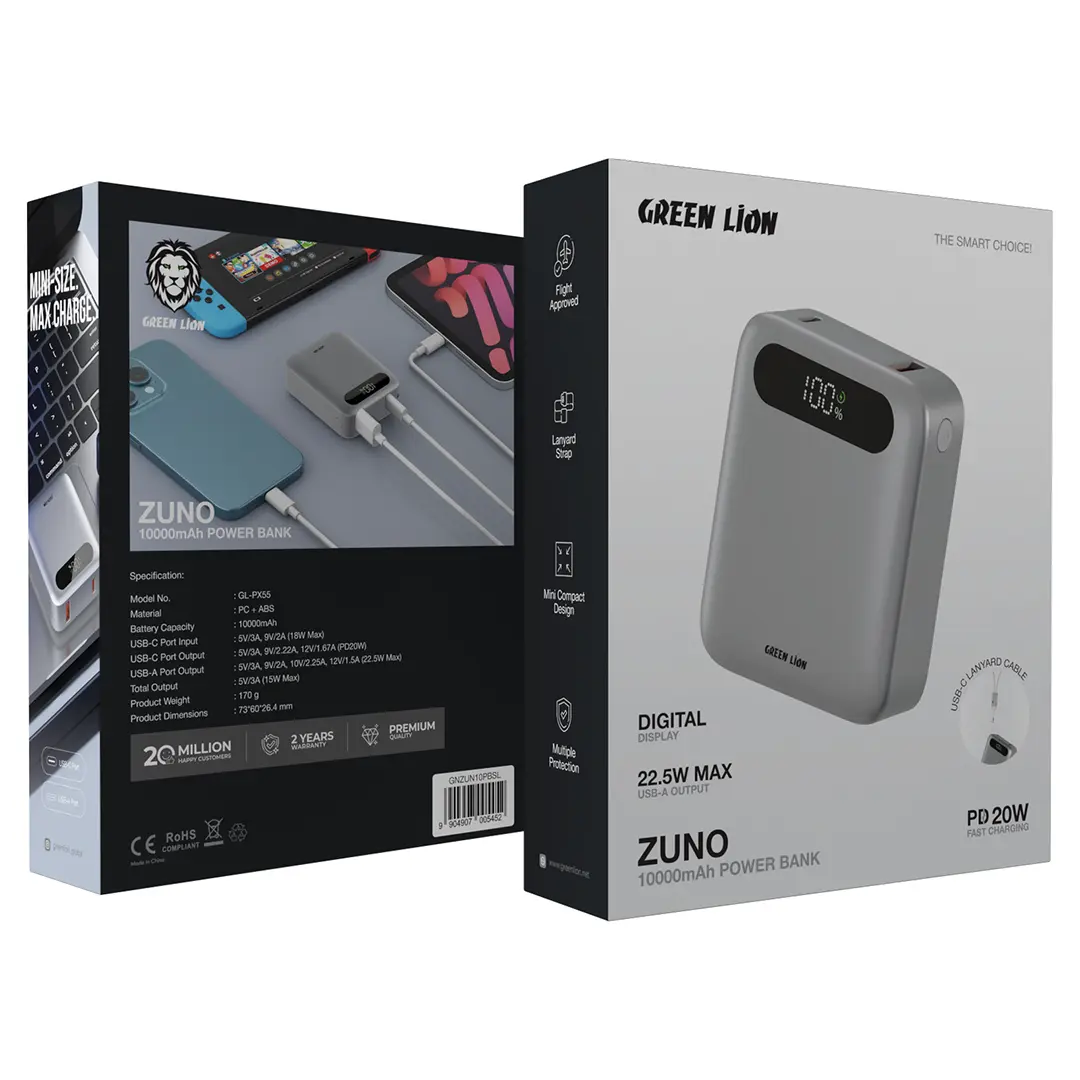 Green Lion Zuno 10000mAh Power Bank - Image 4