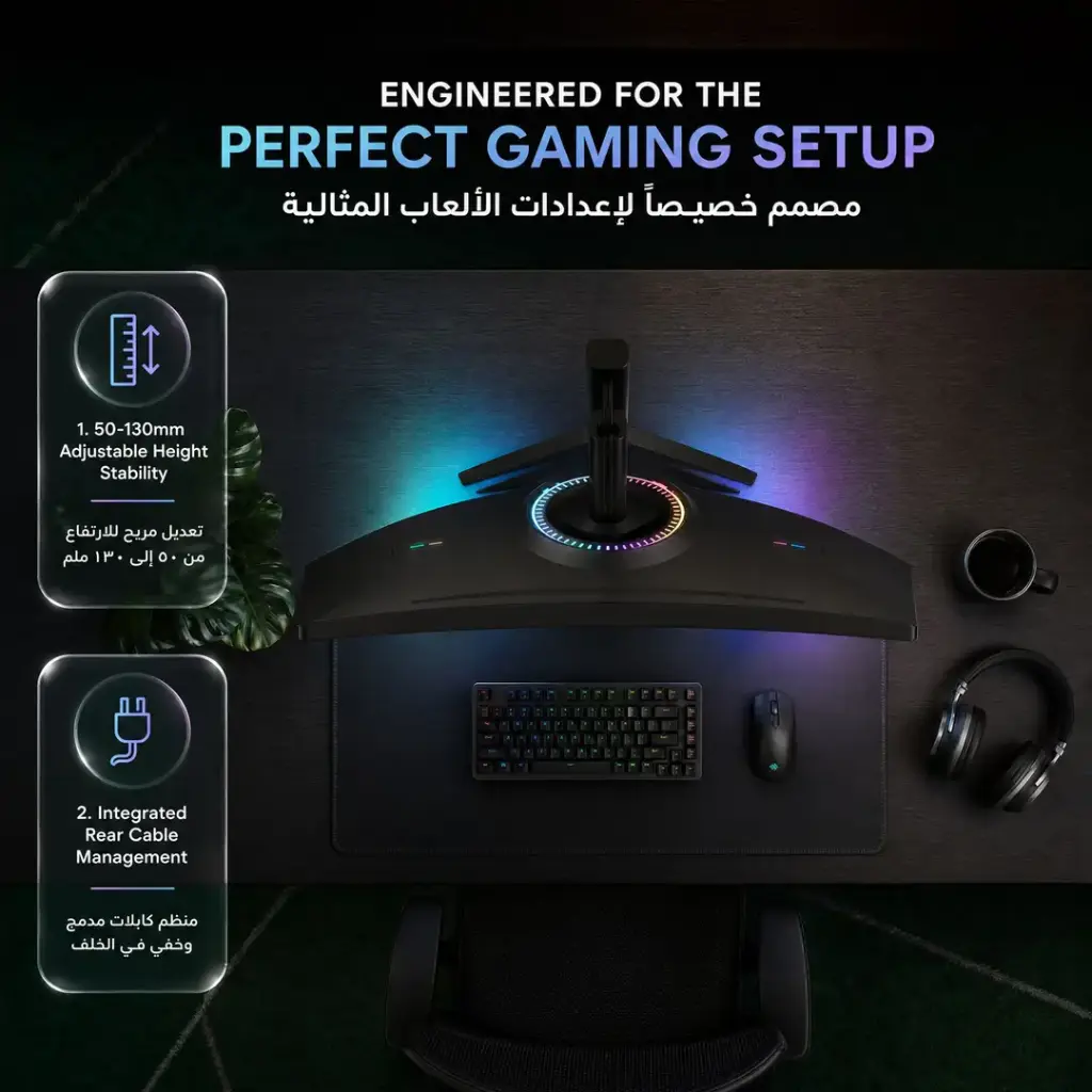 Green Lion Enigma 27" 240Hz Gaming Monitor - Black - Image 8