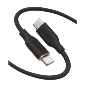 Anker PowerLine III Flow USB-C to USB-C Cable 100W (0.9m/3ft) - Midnight Black