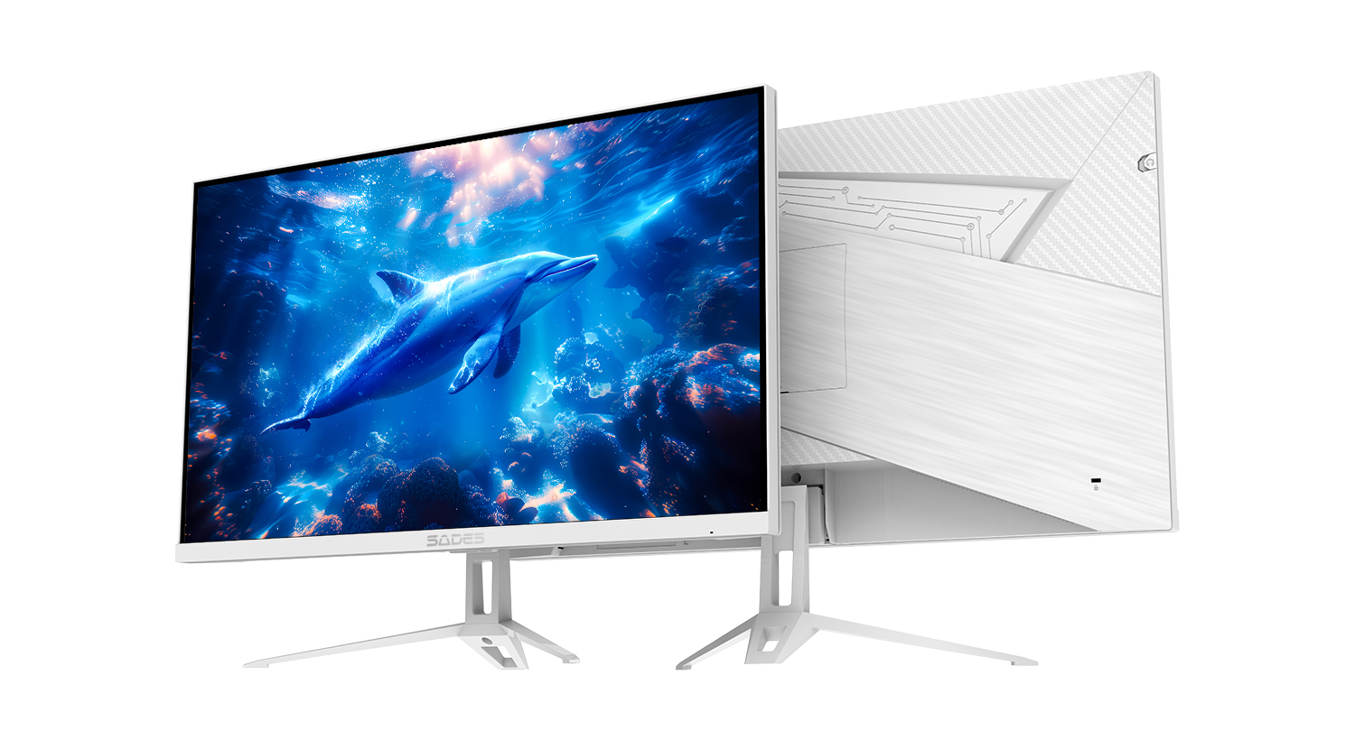Sades RT-Dolphin SA-F03F27 27" FLAT FHD 240HZ MONITOR IPS Panel - White - Image 2