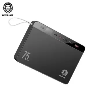 Green Lion Power Volt Mega Capacity Power Bank 75000mAh PD 20W QC3.0 22.5W - Black