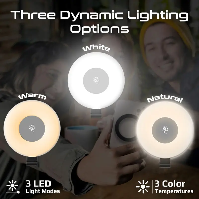 PROMATE Ultra-Slim MagSafe Compatible Rechargeable LED Ring Light - Image 8