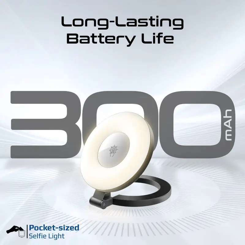 PROMATE Ultra-Slim MagSafe Compatible Rechargeable LED Ring Light - Image 3