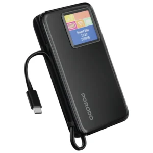 Porodo 4G LTE | WiFi 6 Pocket Router with 10000mAh Power Bank