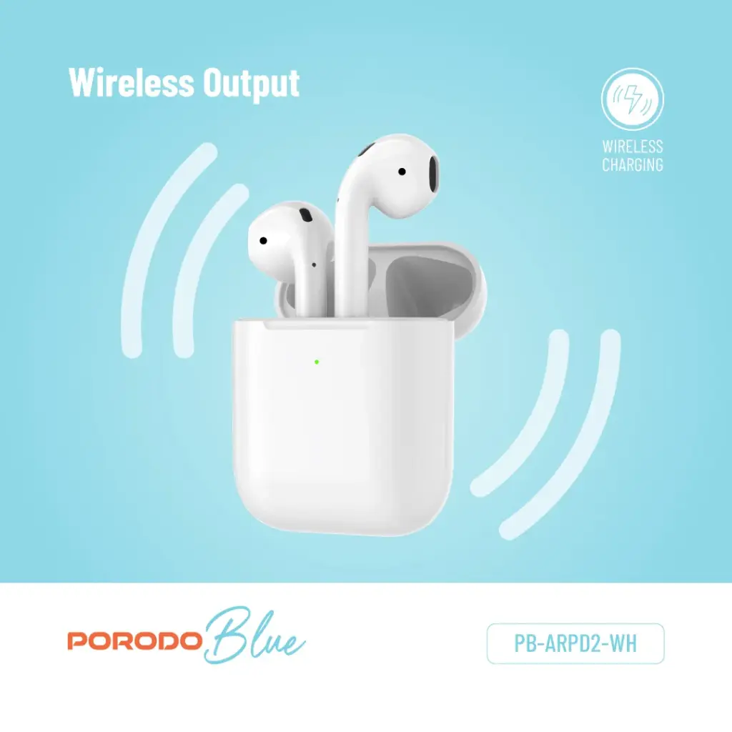 Porodo Blue Deep Bass Wireless Earbuds 2 - Image 4
