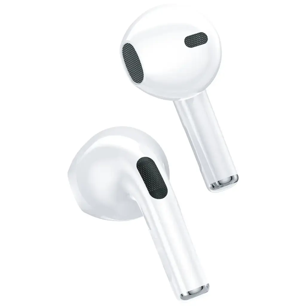 Porodo Blue Pop Tune True Wireless Deep Bass Earbuds - White - Image 2