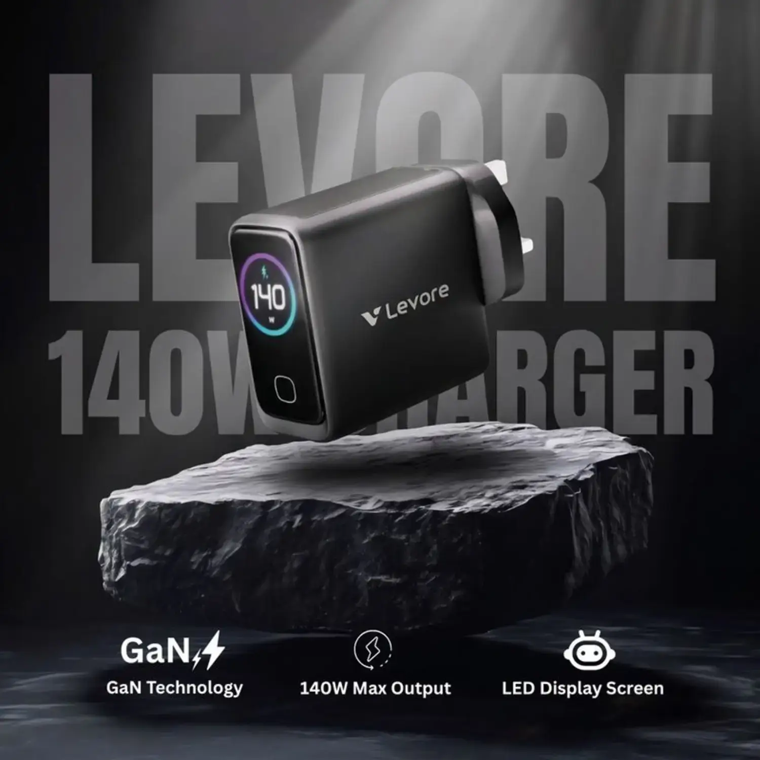 Levore One X Series AI Fast Charger Black – LGW181 - Image 3