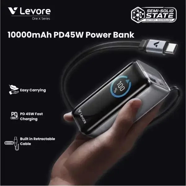 Levore One X Series Power Bank 10000mAh Grey – LPR11 - Image 6