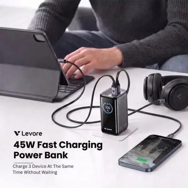 Levore One X Series Power Bank 10000mAh Grey – LPR11 - Image 3