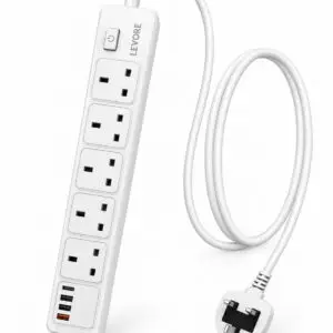 LEVORE POWER SOCKET 5AC OUTLET, 4USB PORTS  LGE141