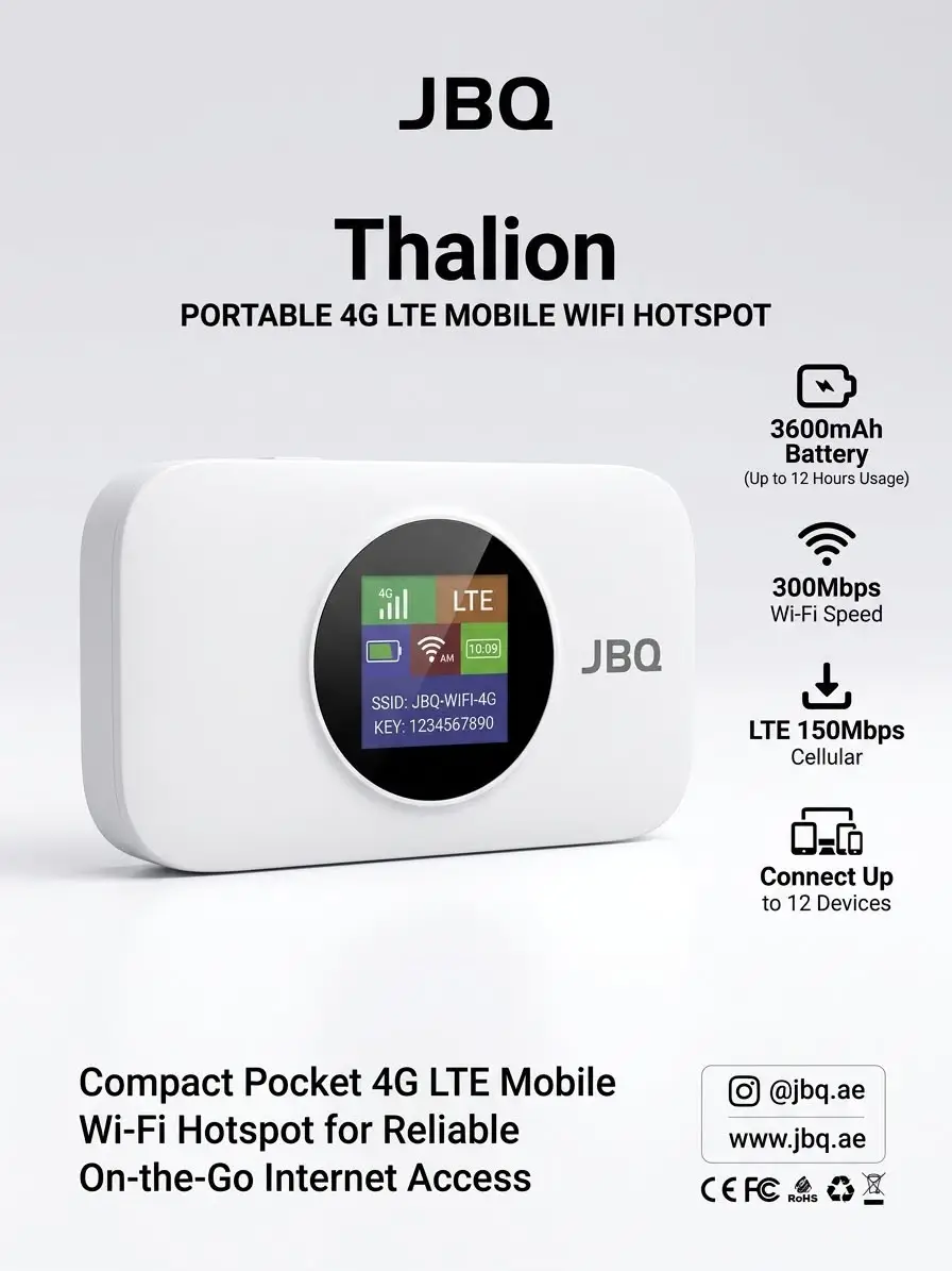 JBQ 4G LTE WIRELESS MODEM WIFI PRO F834361