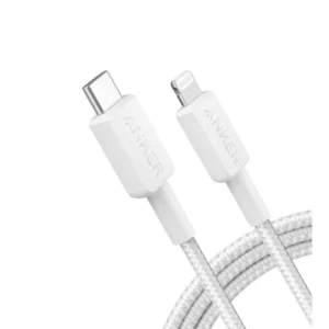 Anker 322 USB-C to Lgt Cable (6ft Braided) White (ANK-A81B6H21)