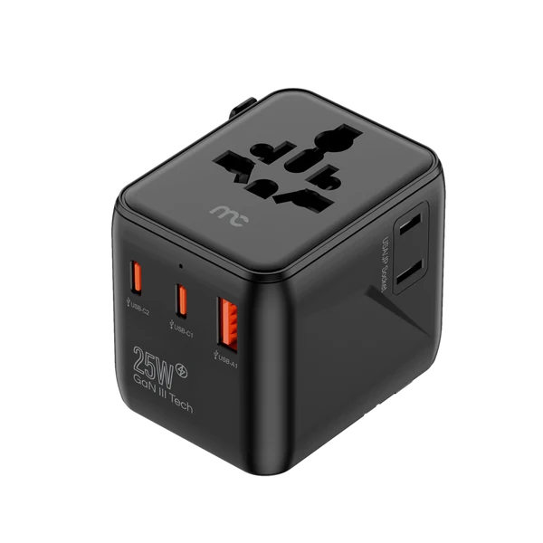 my candy 25W International Travel Adaptor ITC-D125 Black