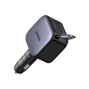 UGREEN Nexode Car Charger 60W with Retractable USB-C Cable