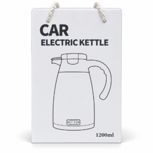 Portable Intelligent Car Electric Kettle – 1200ml