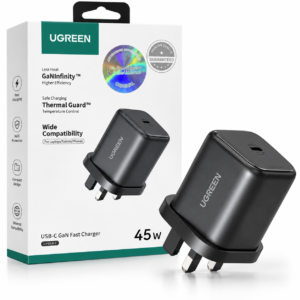 Ugreen X524 USB-C GaN Fast Charger 45 Watts - Gray (X524-65056B)