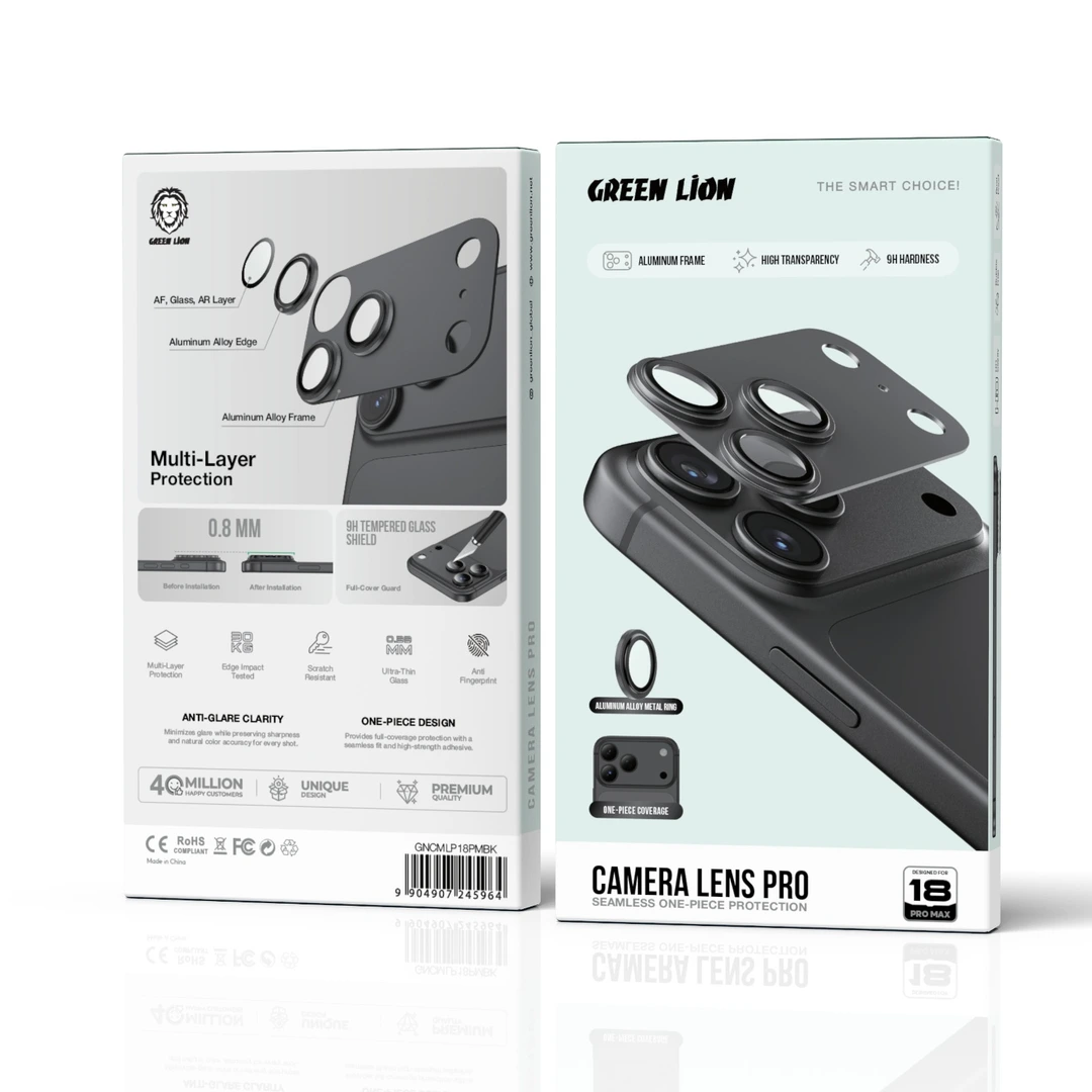 Green Lion Camera Lens Pro for iPhone 18 Pro Max BLACK - Image 2