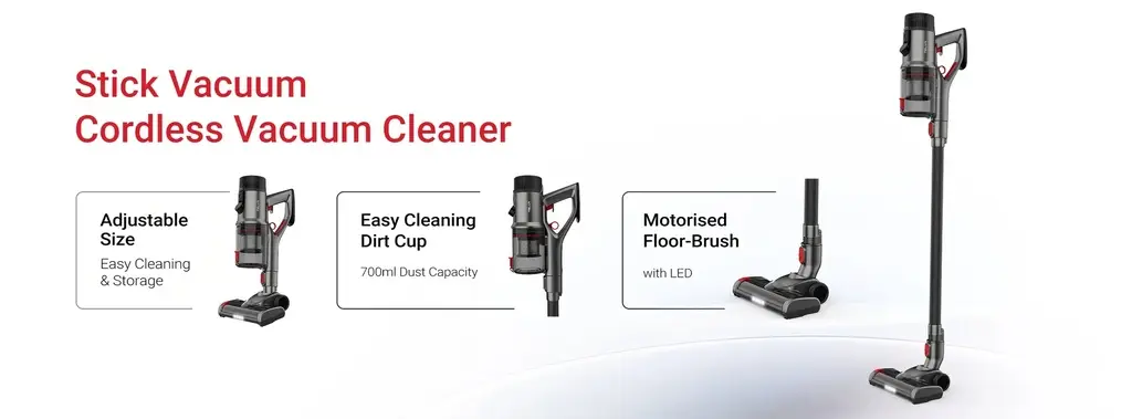 TELUX T20 Powerful Monster Cordless Vacuum Cleaner – 600W Digital Motor, 30kPa Suction, 2500mAh Battery, 95Min RunTime | VCT20 | - Image 2