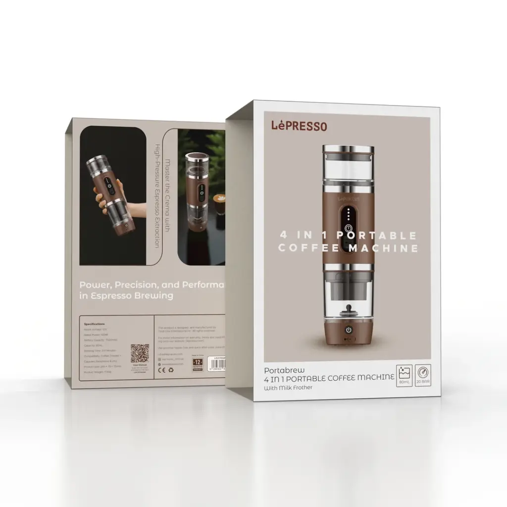 Lepresso 4 in 1 Portable Coffee Machine with Milk Frother - Image 2