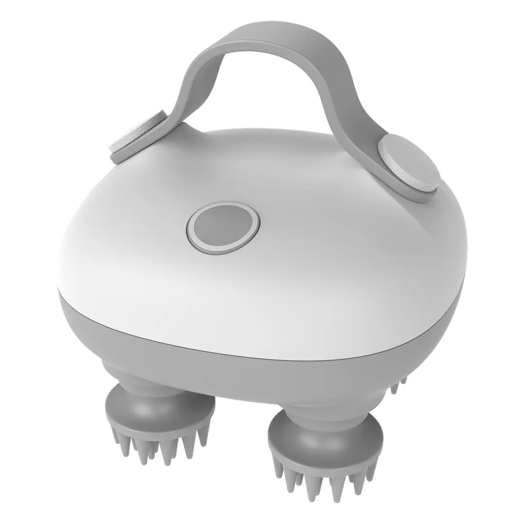 Green Lion Scalp Massager with 360° Detachable Heads - Grey - Image 4
