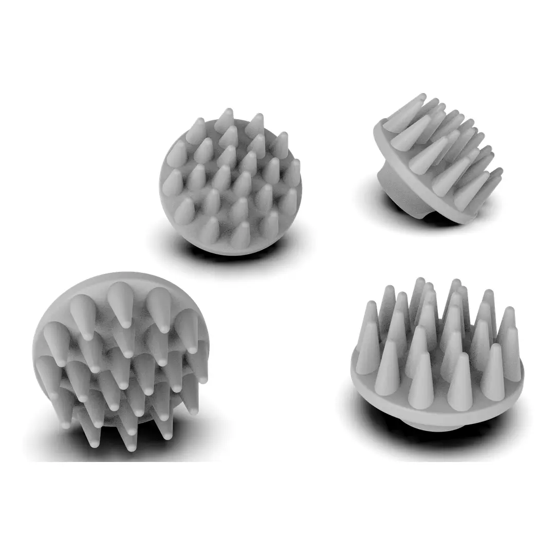 Green Lion Scalp Massager with 360° Detachable Heads - Grey - Image 3