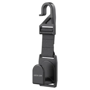 Green Lion Car Headrest Hook Organizer - Black