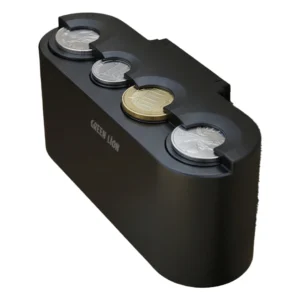 Green Lion Coin Dock Car Coin Organizer - Black