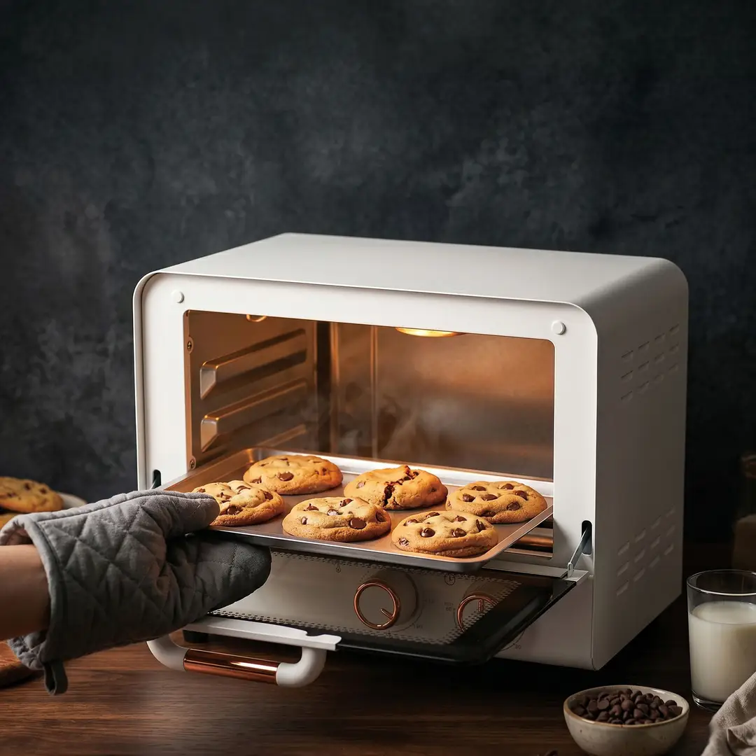 Porodo Lifestyle Novan Compact Electric Oven with Multi-Function Cooking - Beige - Image 4