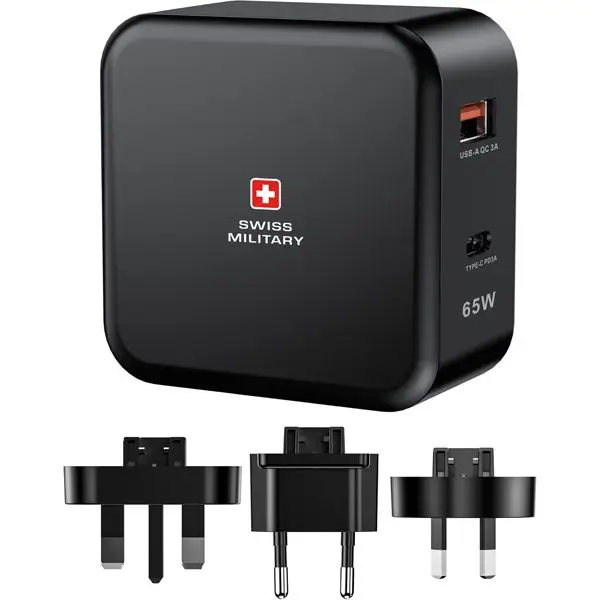Swiss Military Power Station PD AC-Charger 65W, Black - Image 2