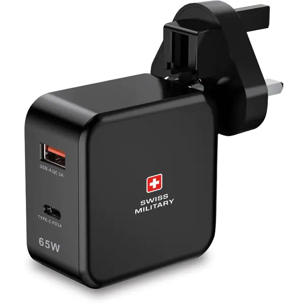 Swiss Military Power Station PD AC-Charger 65W, Black